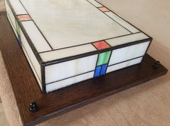Detail Photos of Glass Colors - Mission Style Ceiling Light