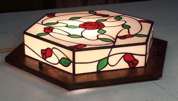 Custom Rose and Vine Craftsman Light - Mission Studio