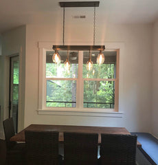 Mission Kitchen Island Pendant #950 - Custom Version