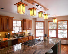 Mission Style Kitchen Island Lighting