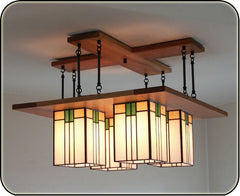Prairie Chandelier With 8 Rods #857-8