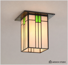 Flush Mission Lantern #757-M with Metal Frame