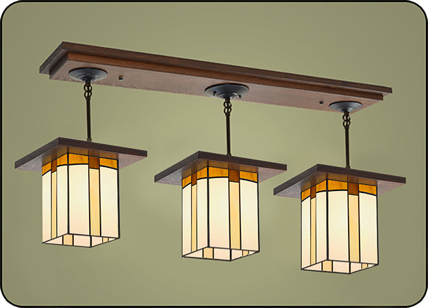 Large Craftsman Pendant Light #509