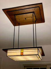 Custom Mission #609 with Large Oak Ceiling Canopy