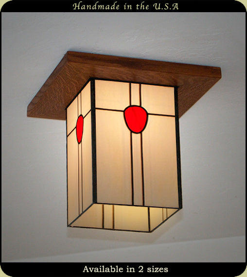 Craftsman Style Morris Lantern #756 - Ceiling Mounted