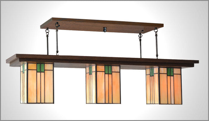 Bungalow Chandelier Prairie Style #407