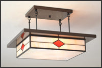 Misison Chandelier with Metal Frame